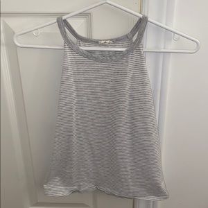 Grey & White Stripped Tank